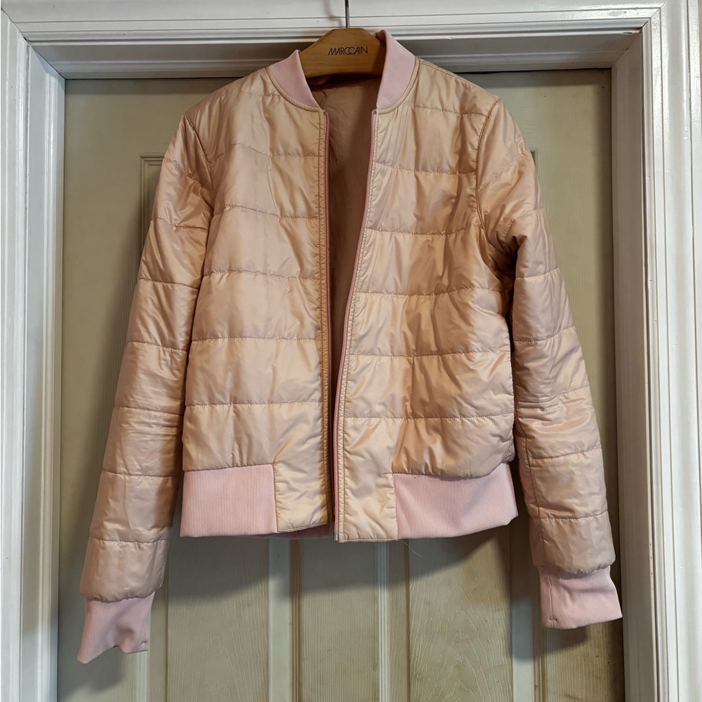 Lululemon Women's  light Pink reversible bomber jacket